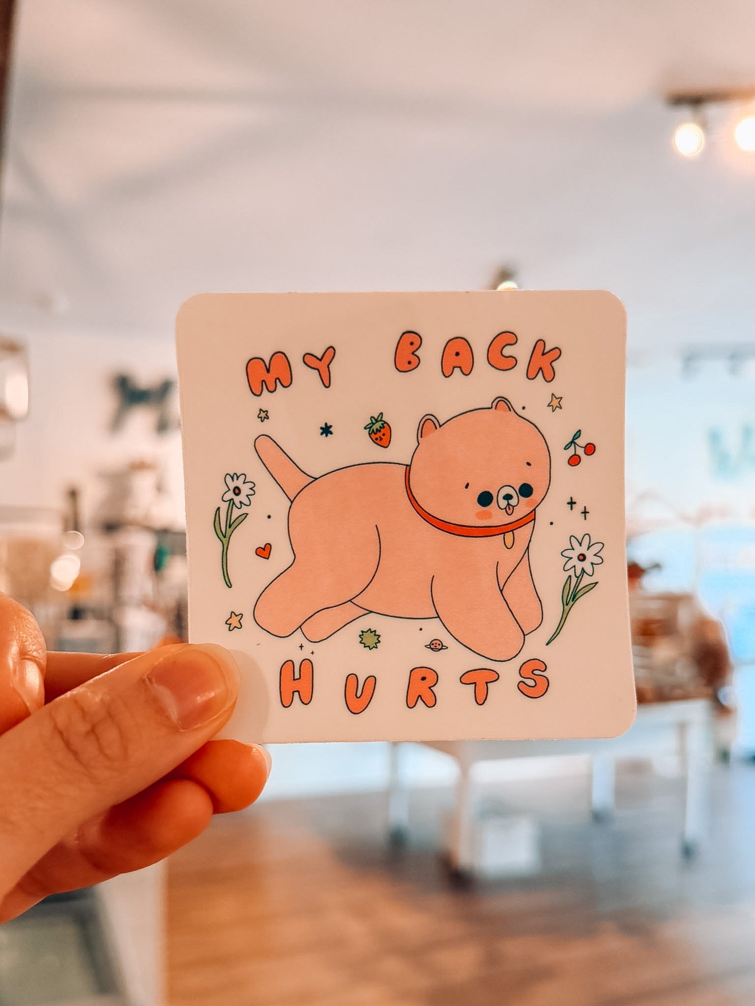 My Back Hurts Sticker - Modern Companion