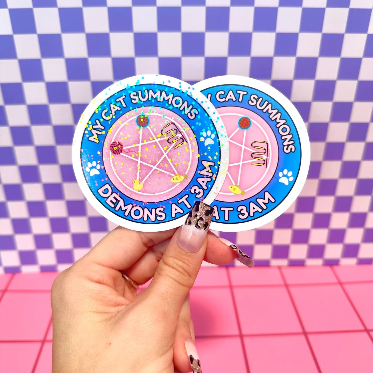 My Cat Summons Demons Sticker - Modern Companion