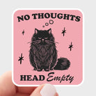 No Thoughts Head Empty Sticker - Modern Companion