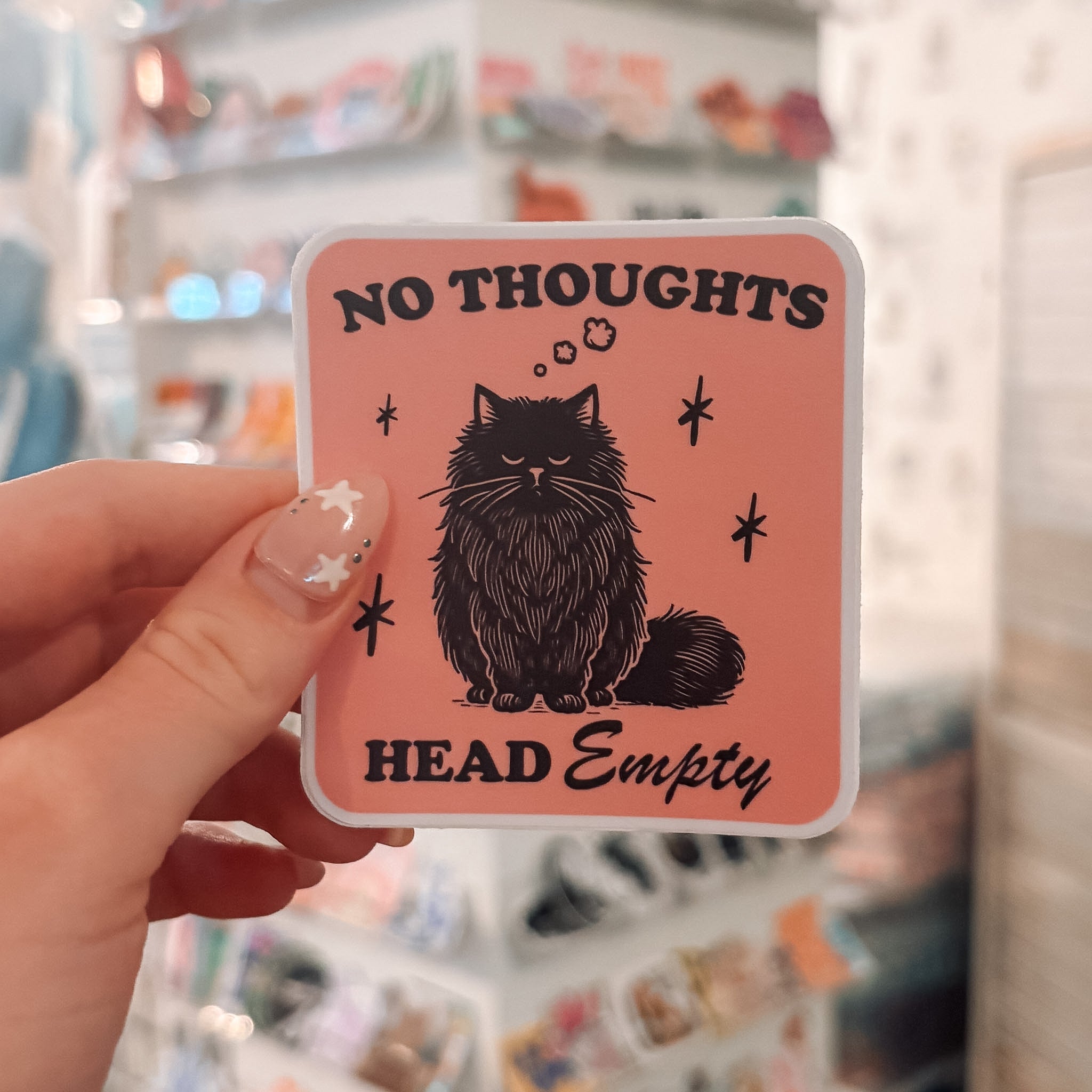 No Thoughts Head Empty Sticker - Modern Companion