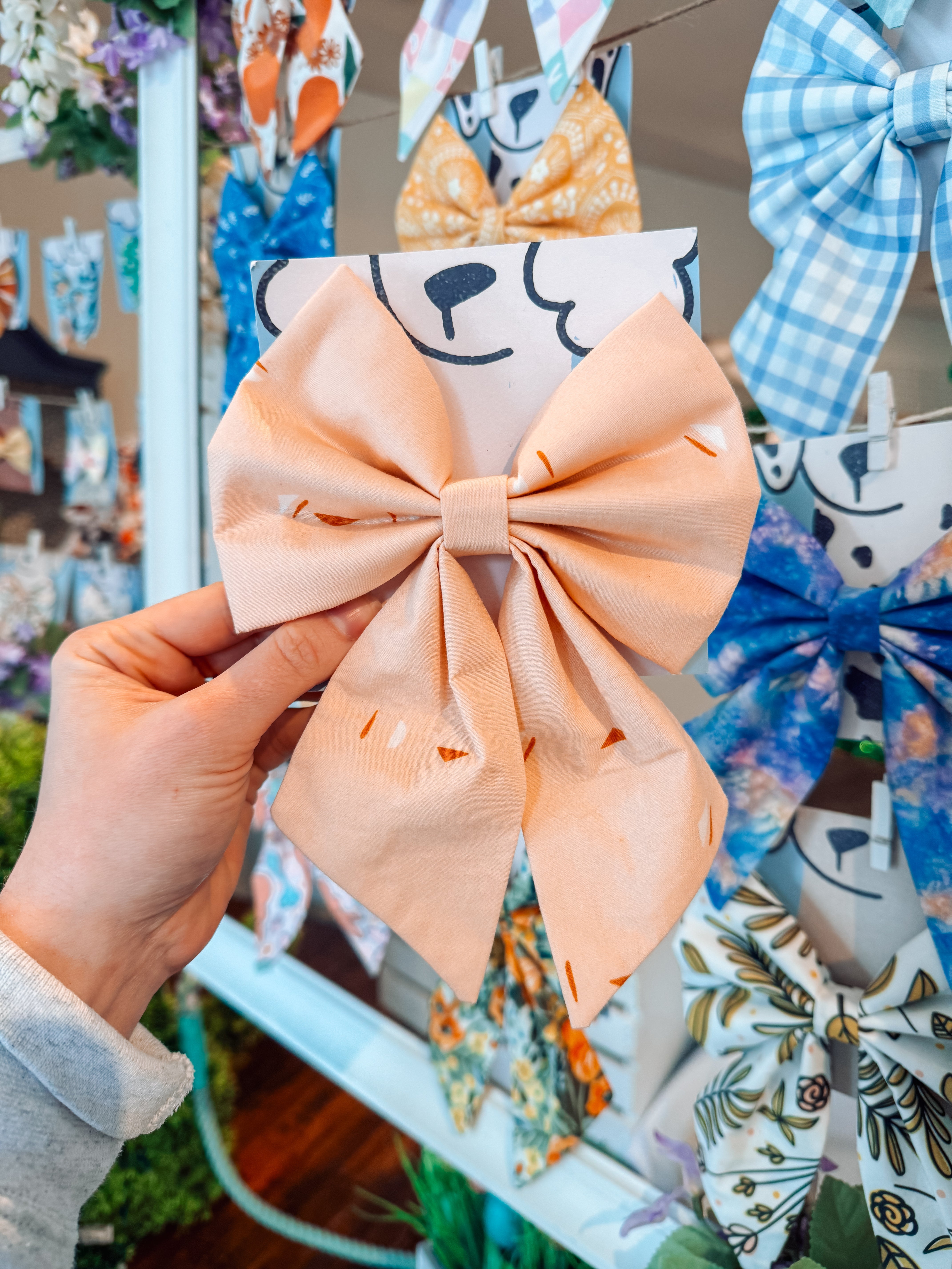 Peach Sailor Bow - Modern Companion