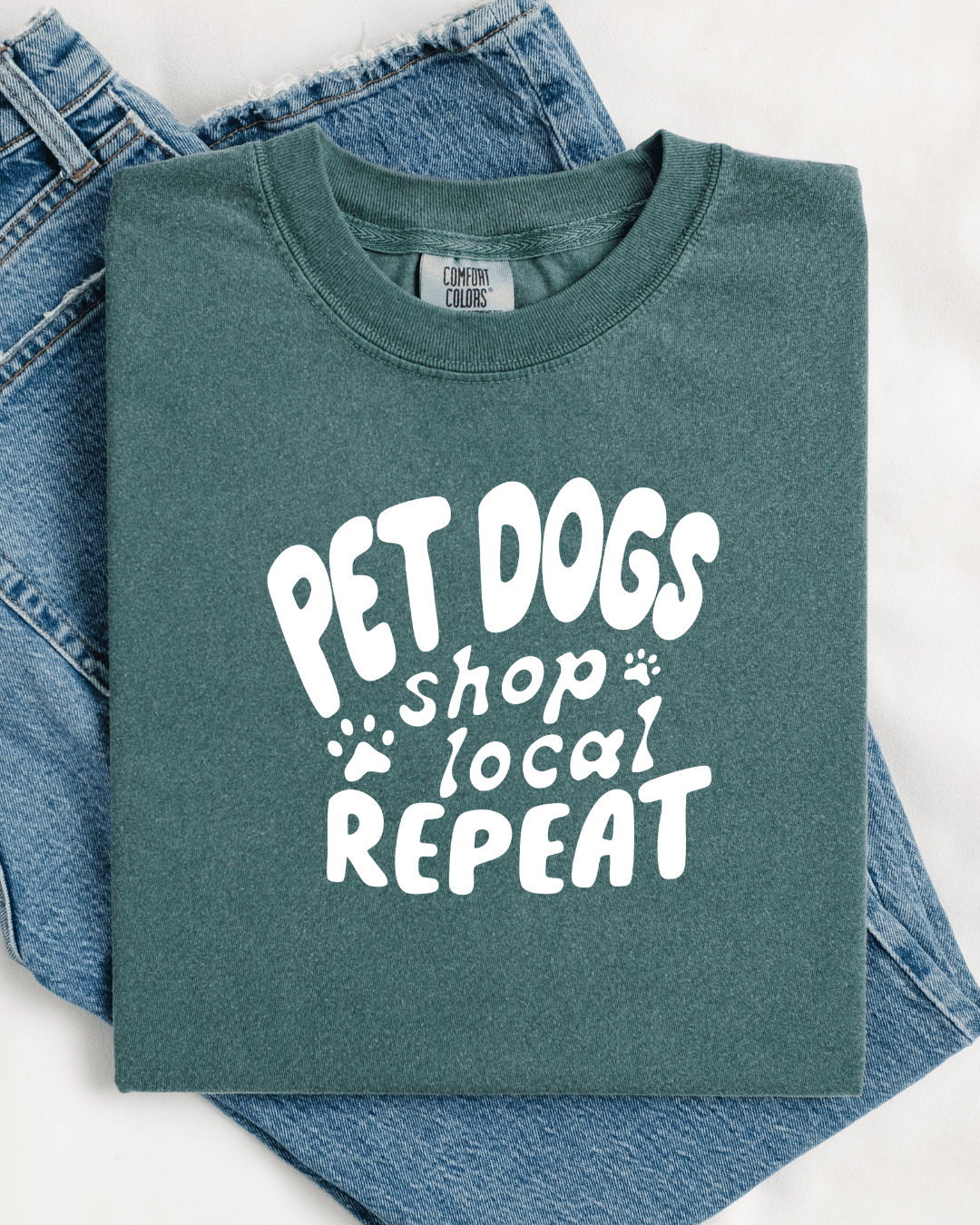 Pet Dogs Shop Local Repeat™ Tee - Modern Companion
