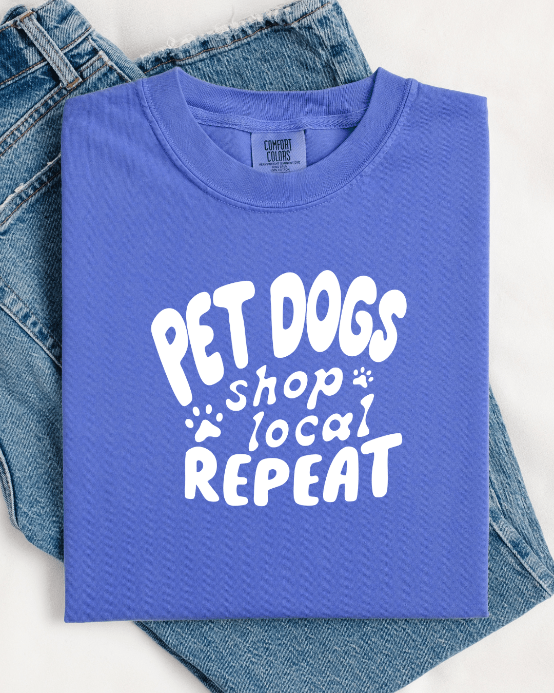 Pet Dogs Shop Local Repeat™ Tee - Modern Companion