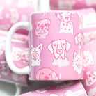Pink Dogs Ceramic Mug - Modern Companion