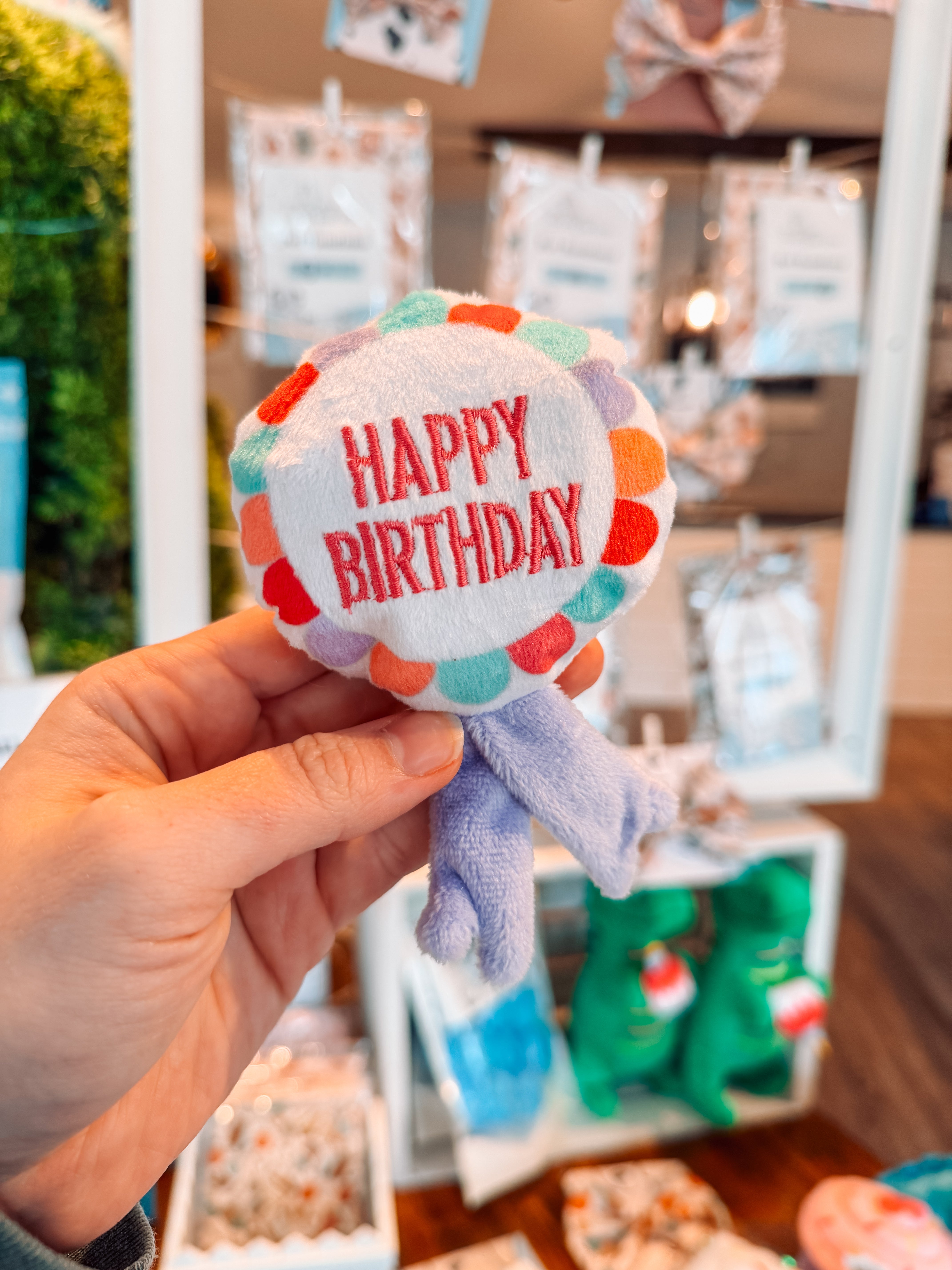 Pink Mini Happy Birthday Balloon Toy - Modern Companion