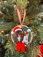 Pitbull Dog Christmas Ornament - Modern Companion