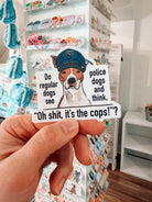 Police Dogs and Regular Dogs Sticker - Modern Companion