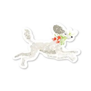 Poodle Dog Sticker - Modern Companion