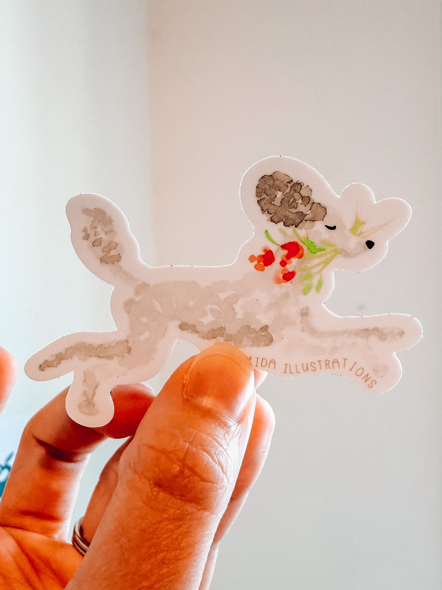 Poodle Dog Sticker - Modern Companion