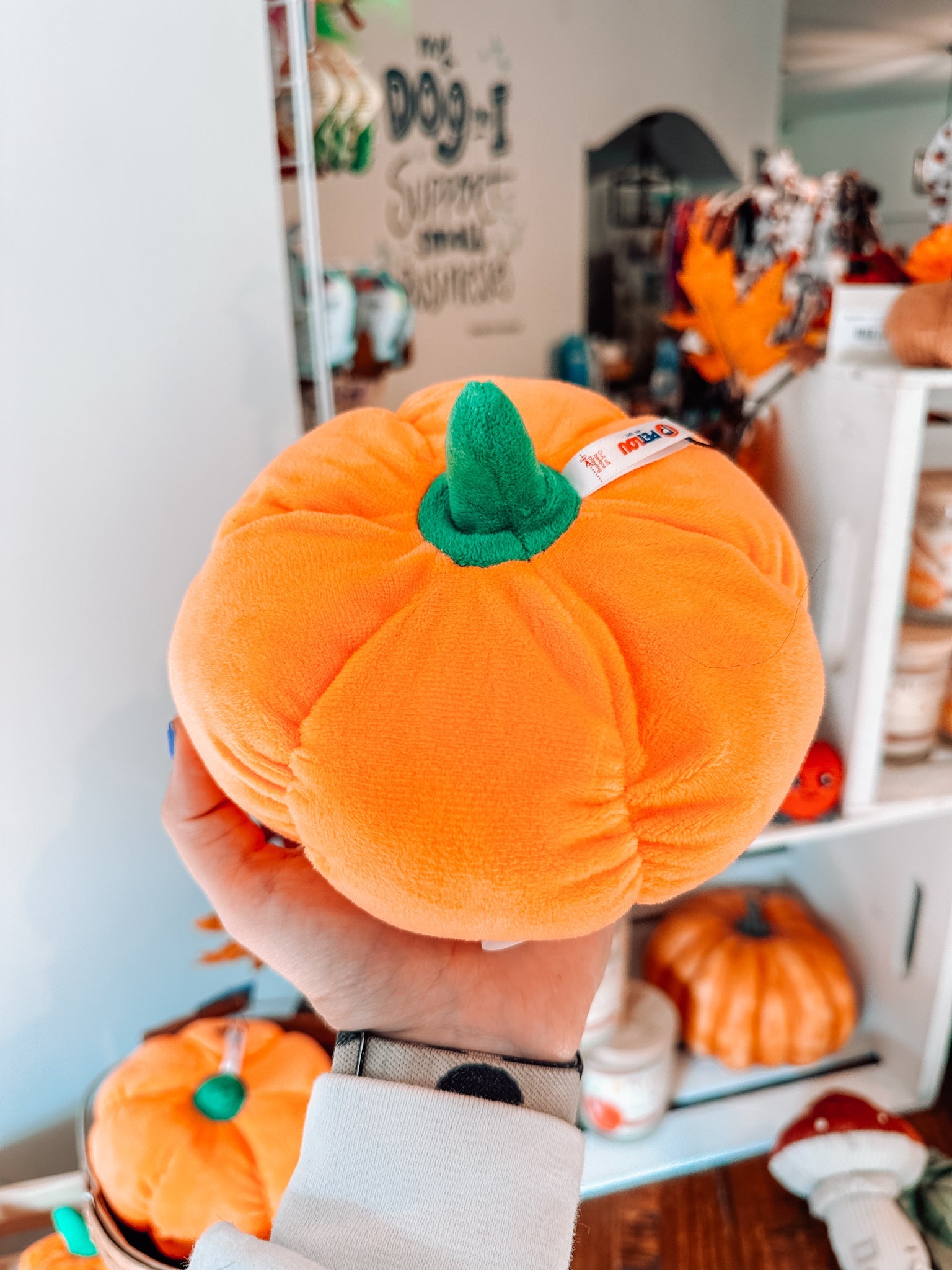 Pumpkin Plush Toy Modern Companion