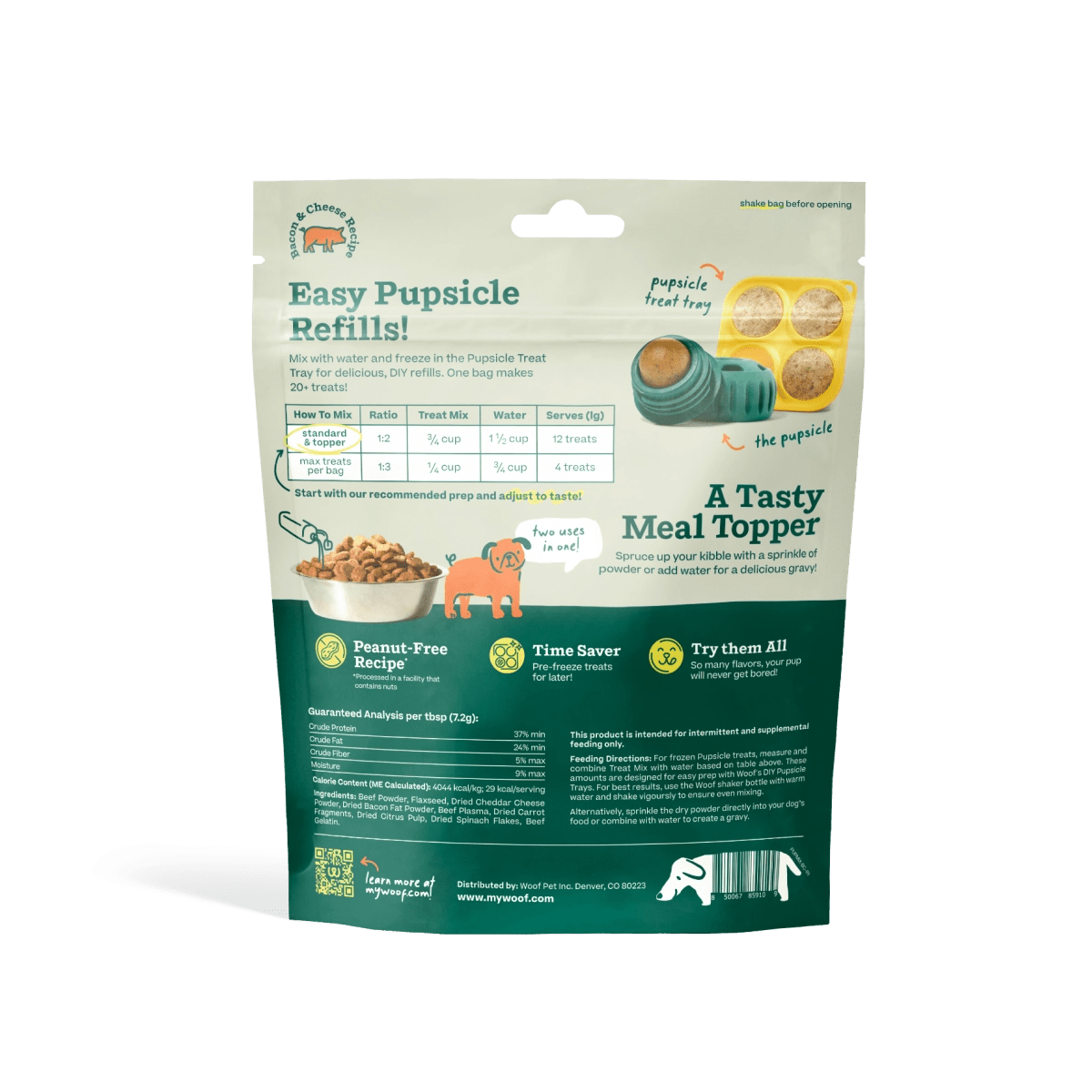 Pupsicle Treat Mix - Bacon & Cheese - Modern Companion