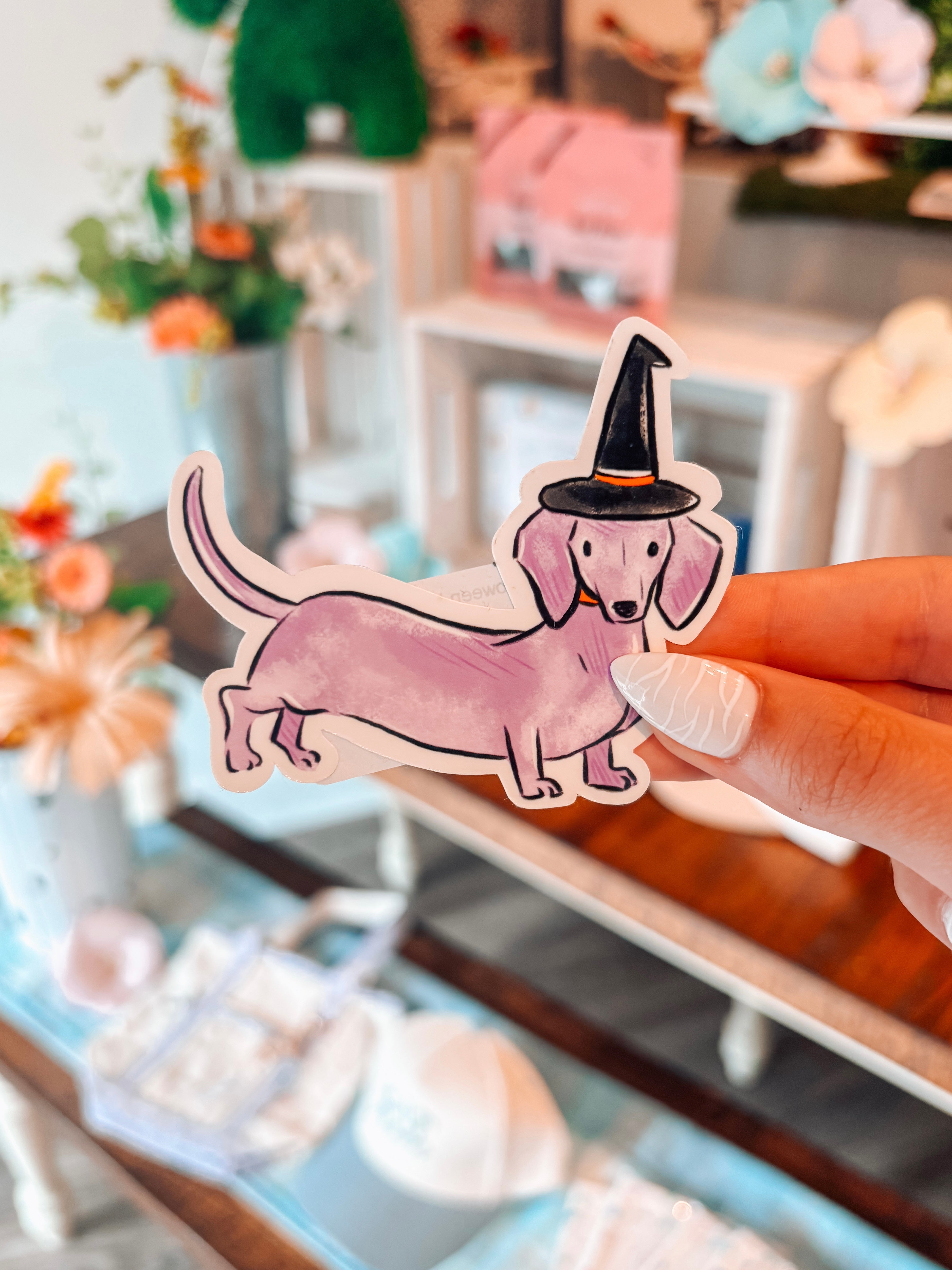 Purple Halloween Weenie Sticker - Modern Companion