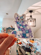 Quilted Cat Sticker - Modern Companion