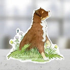 Red Tri Aussie Sticker - Modern Companion