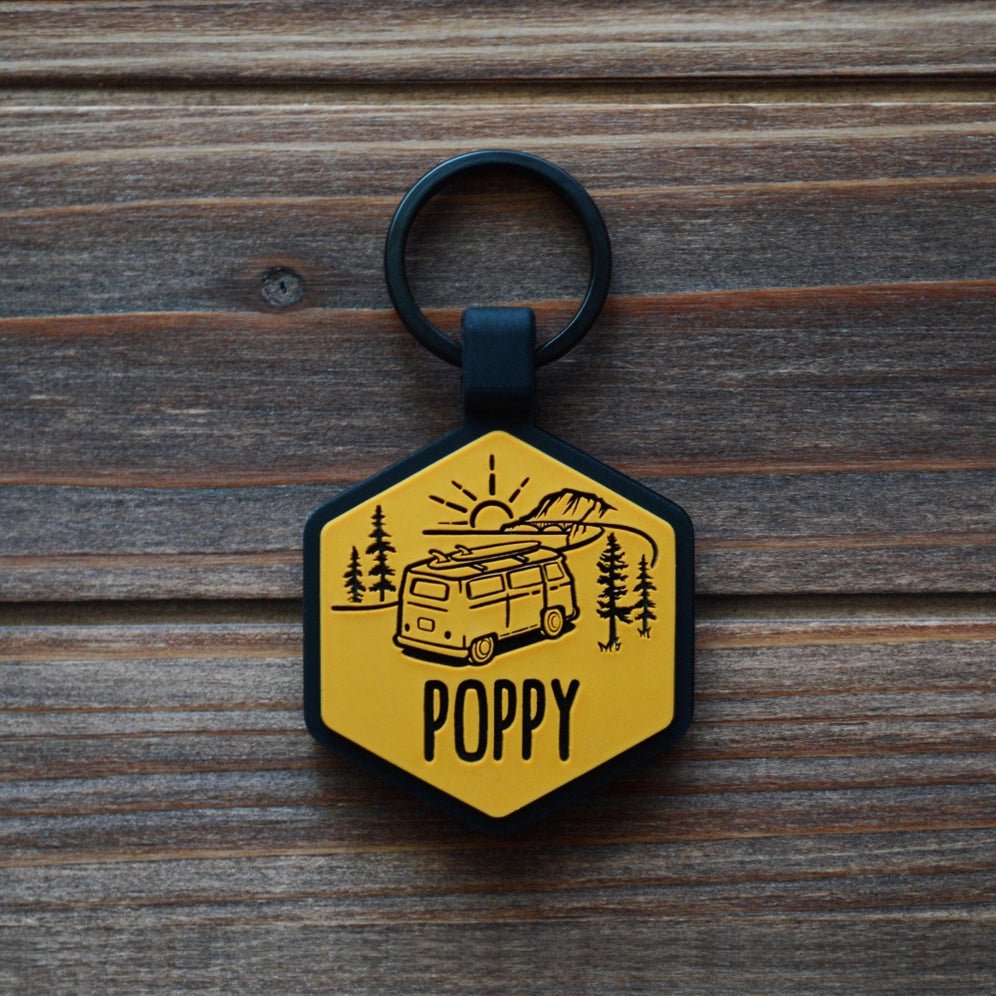 Road Trippin’ Silicone Pet ID Tag - Modern Companion
