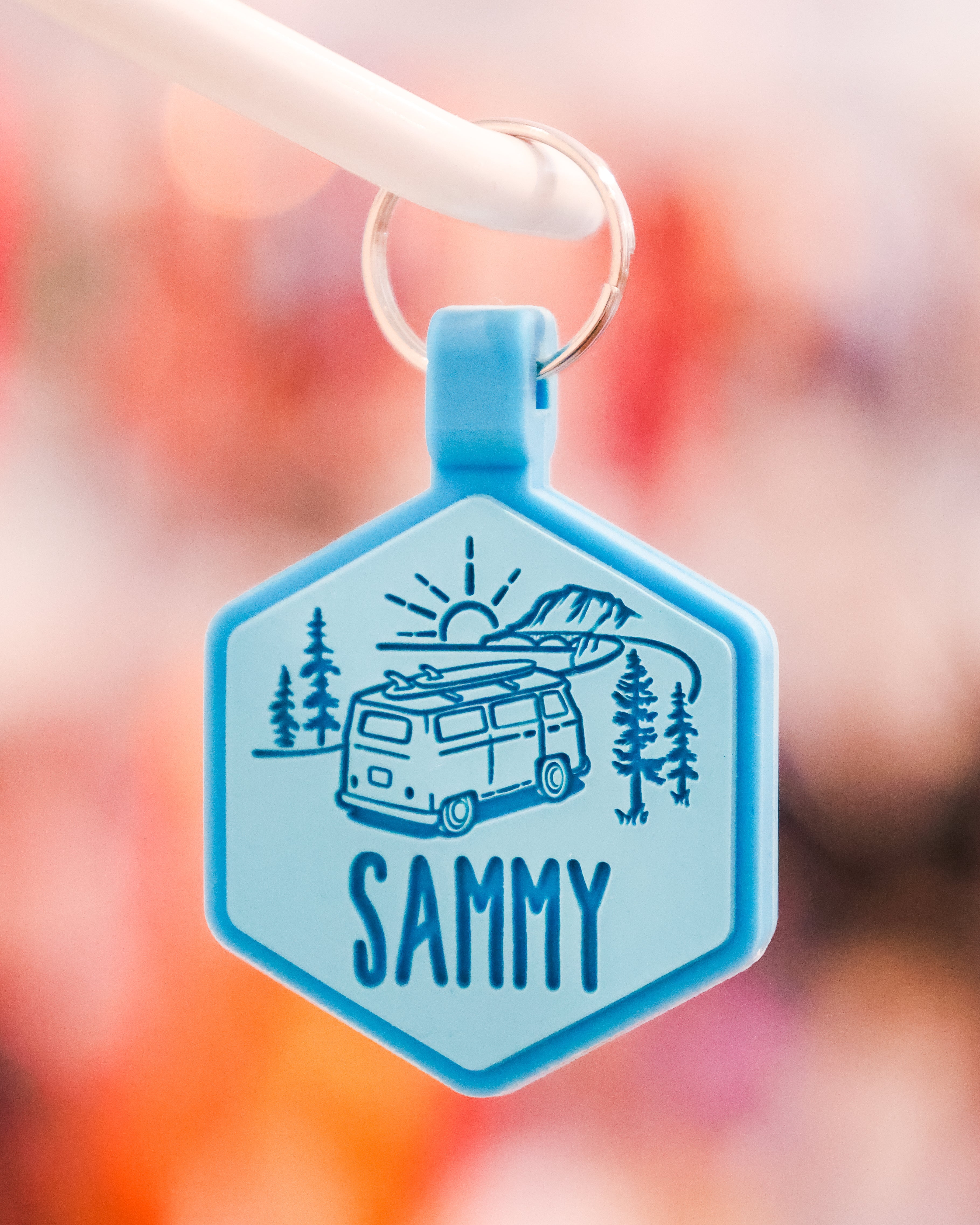 Road Trippin’ Silicone Pet ID Tag - Modern Companion