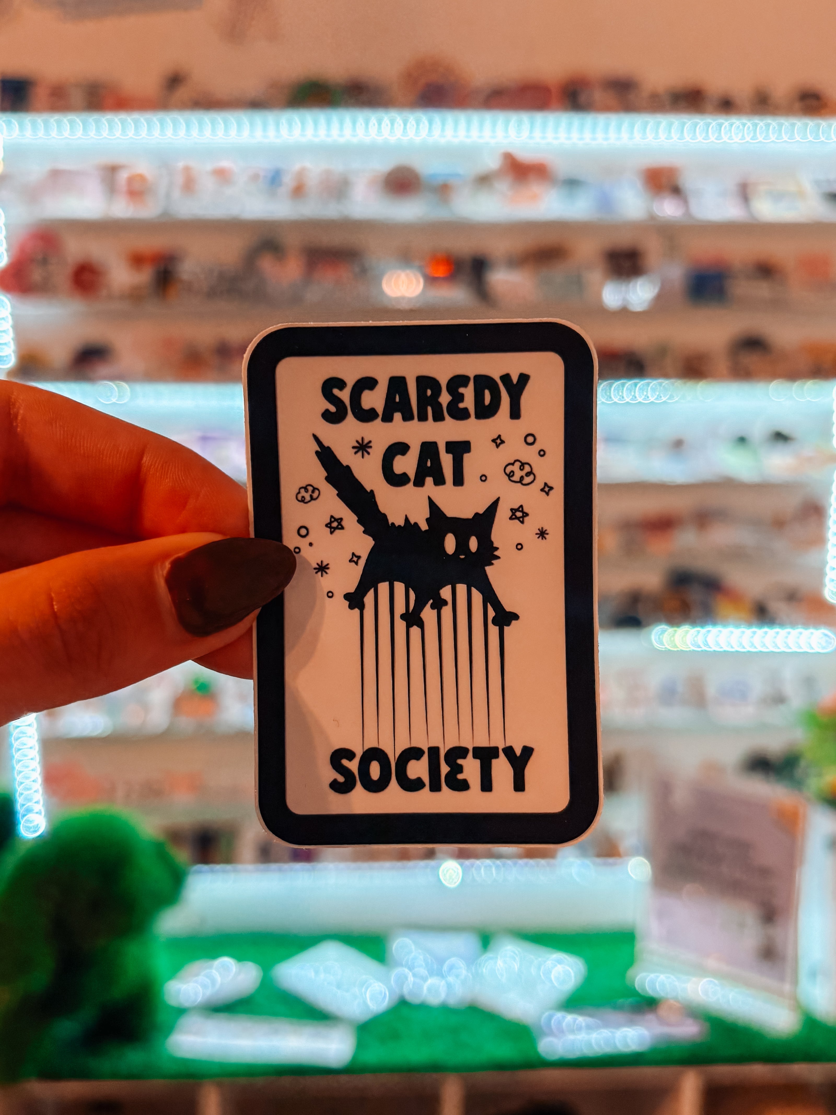 Scaredy Cat Society Sticker - Modern Companion