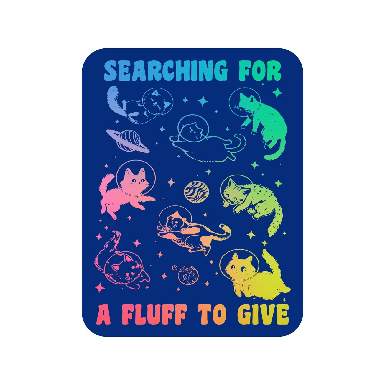 Searching For A Fluff To Give Sticker - Modern Companion