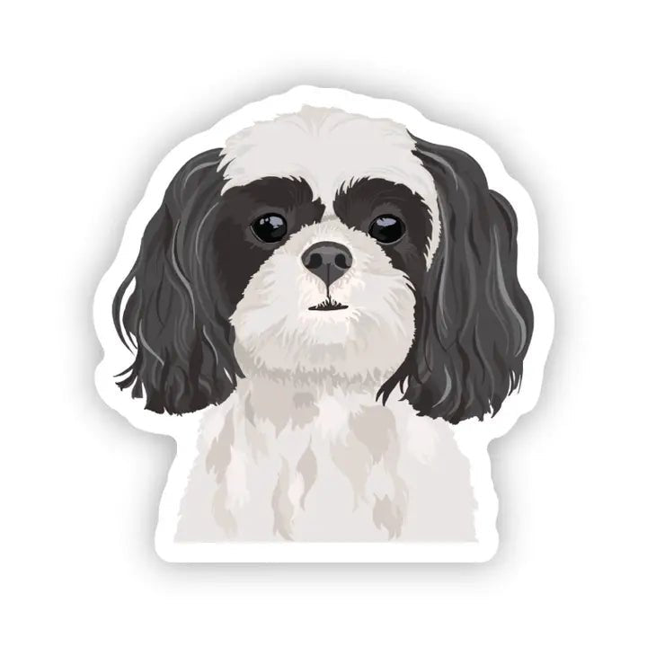 Shih Tzu Dog Vinyl Sticker - Modern Companion