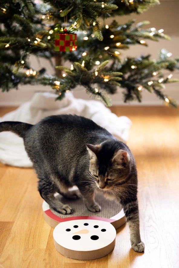 Snowman Scratch Cat Pad - Modern Companion