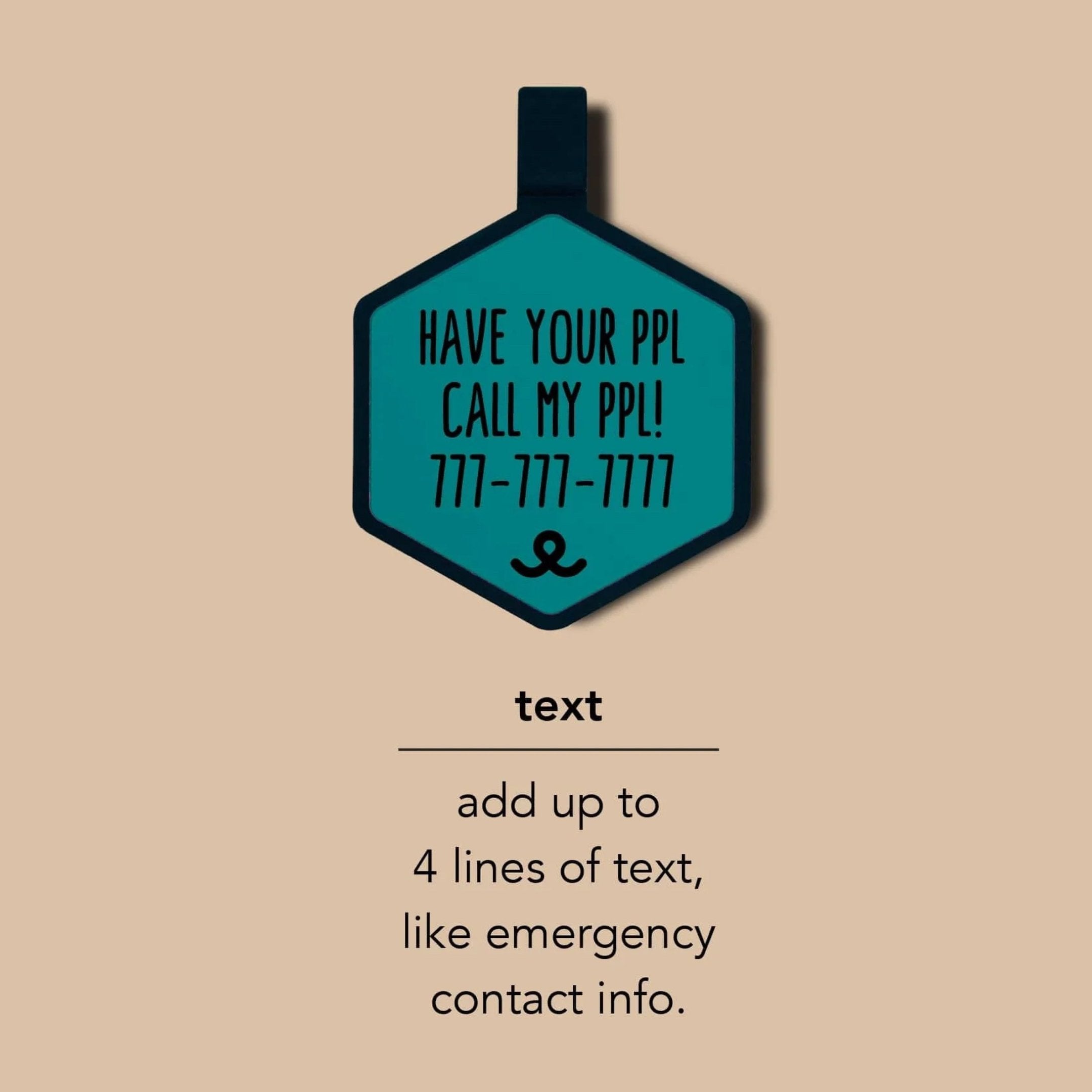 Solid Color Silicone Pet ID Tag - Modern Companion