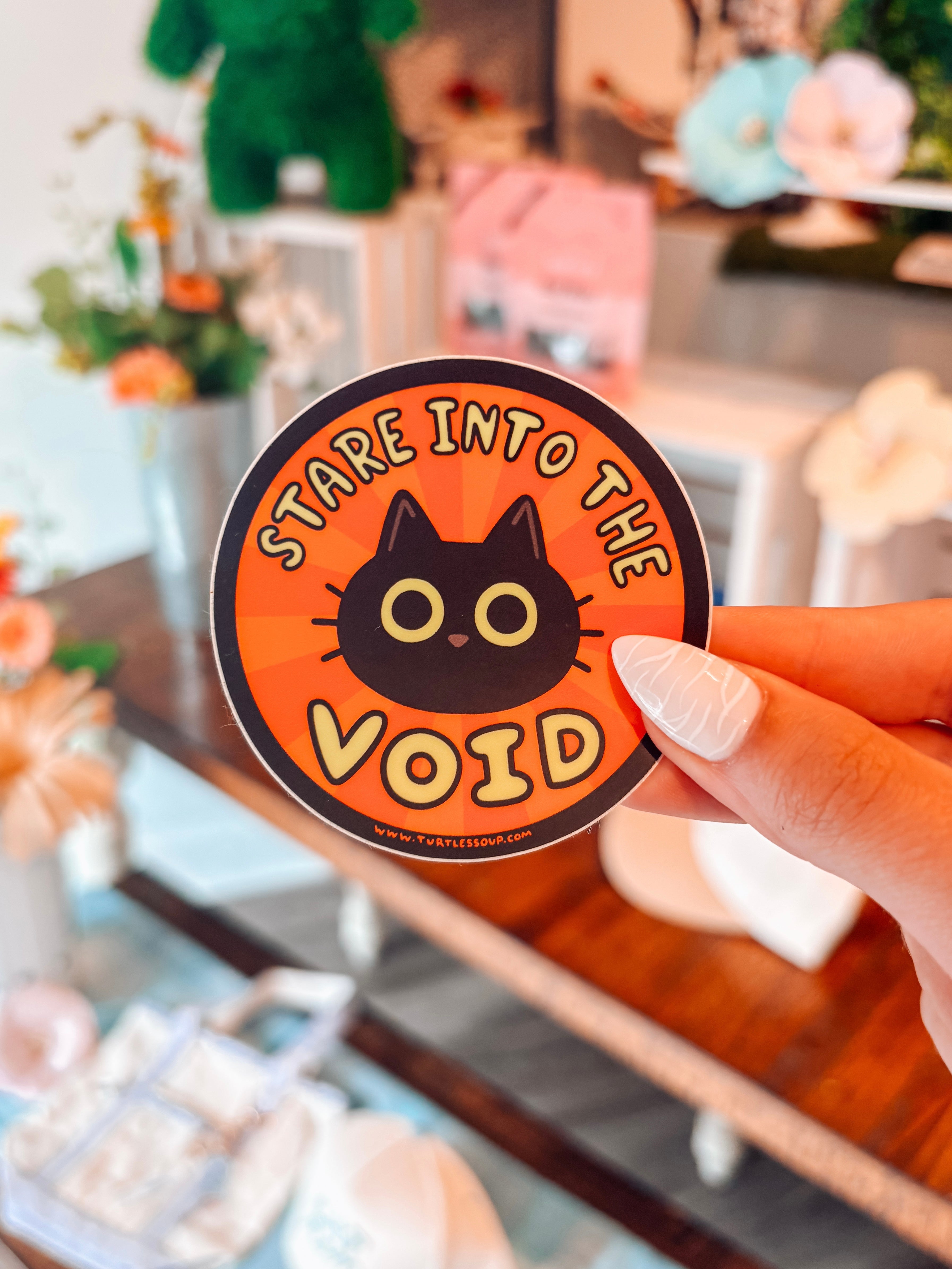 Stare Into The Void Sticker - Modern Companion