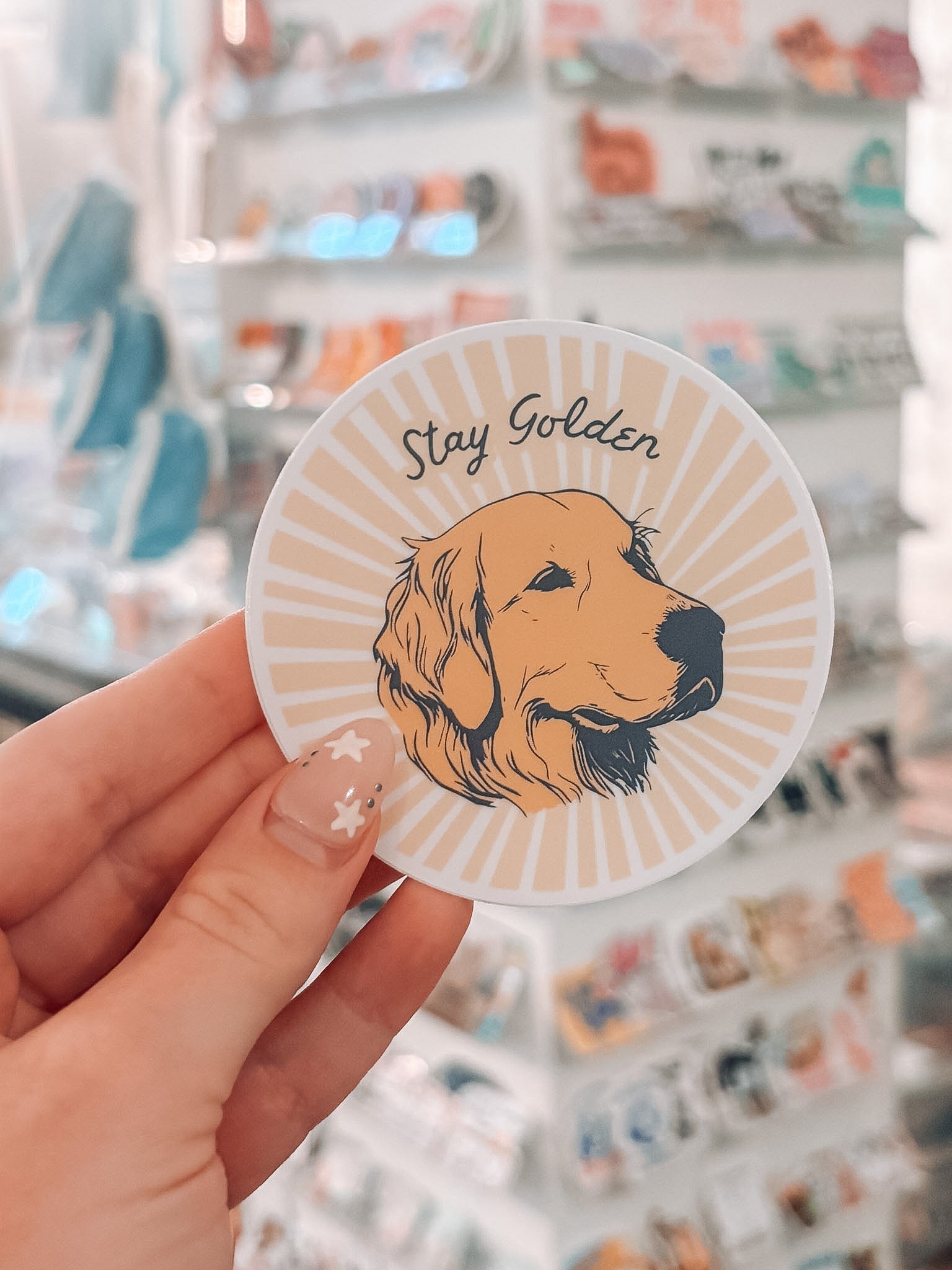 Stay Golden Sticker - Modern Companion