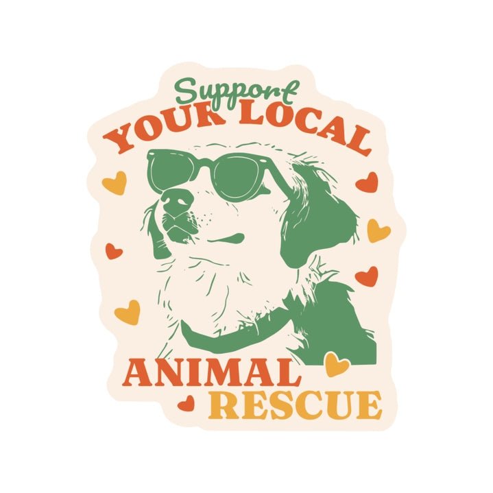 Support Your Animal Rescue Sticker - Modern Companion