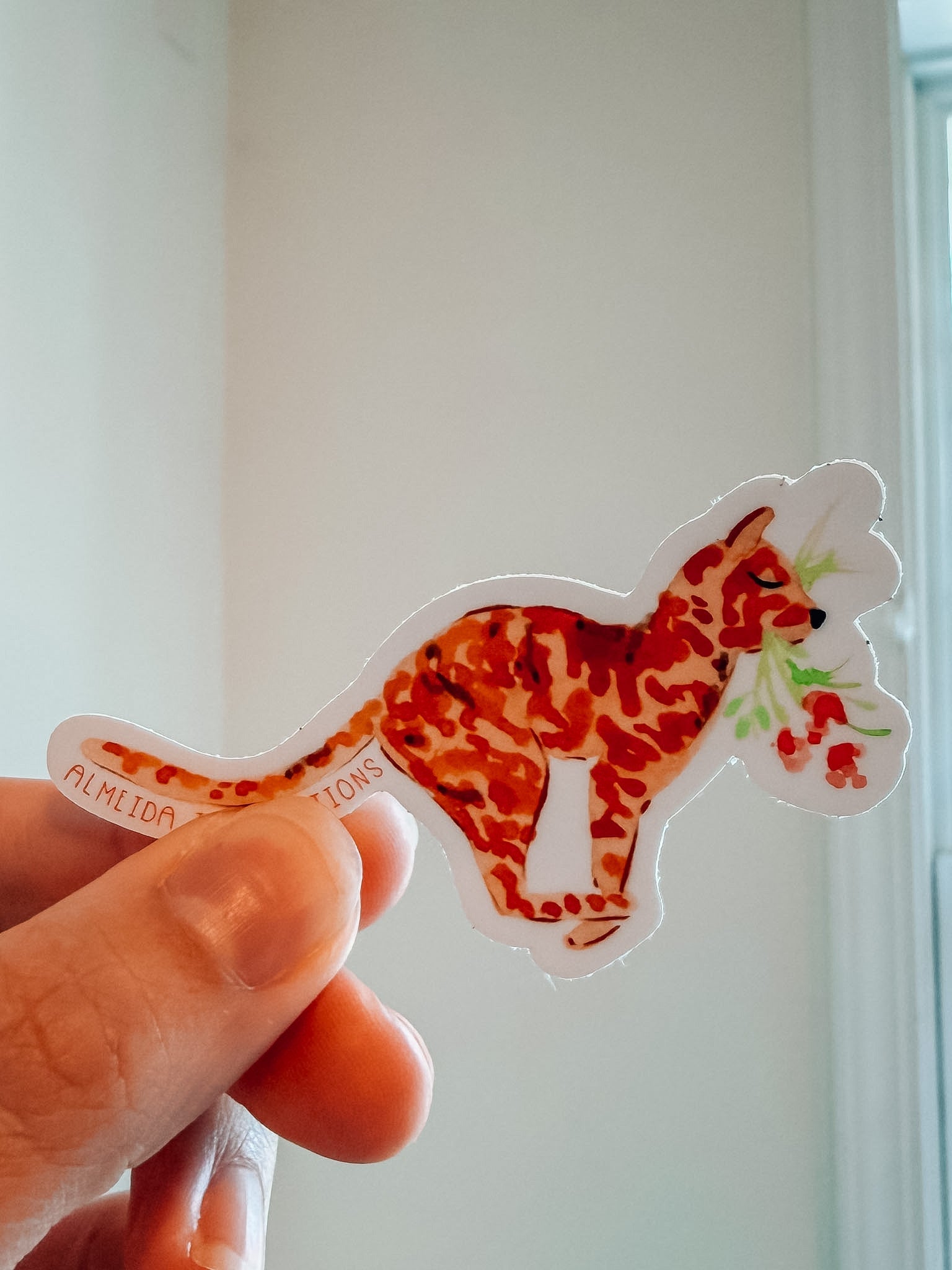 Tabby Cat Sticker - Modern Companion