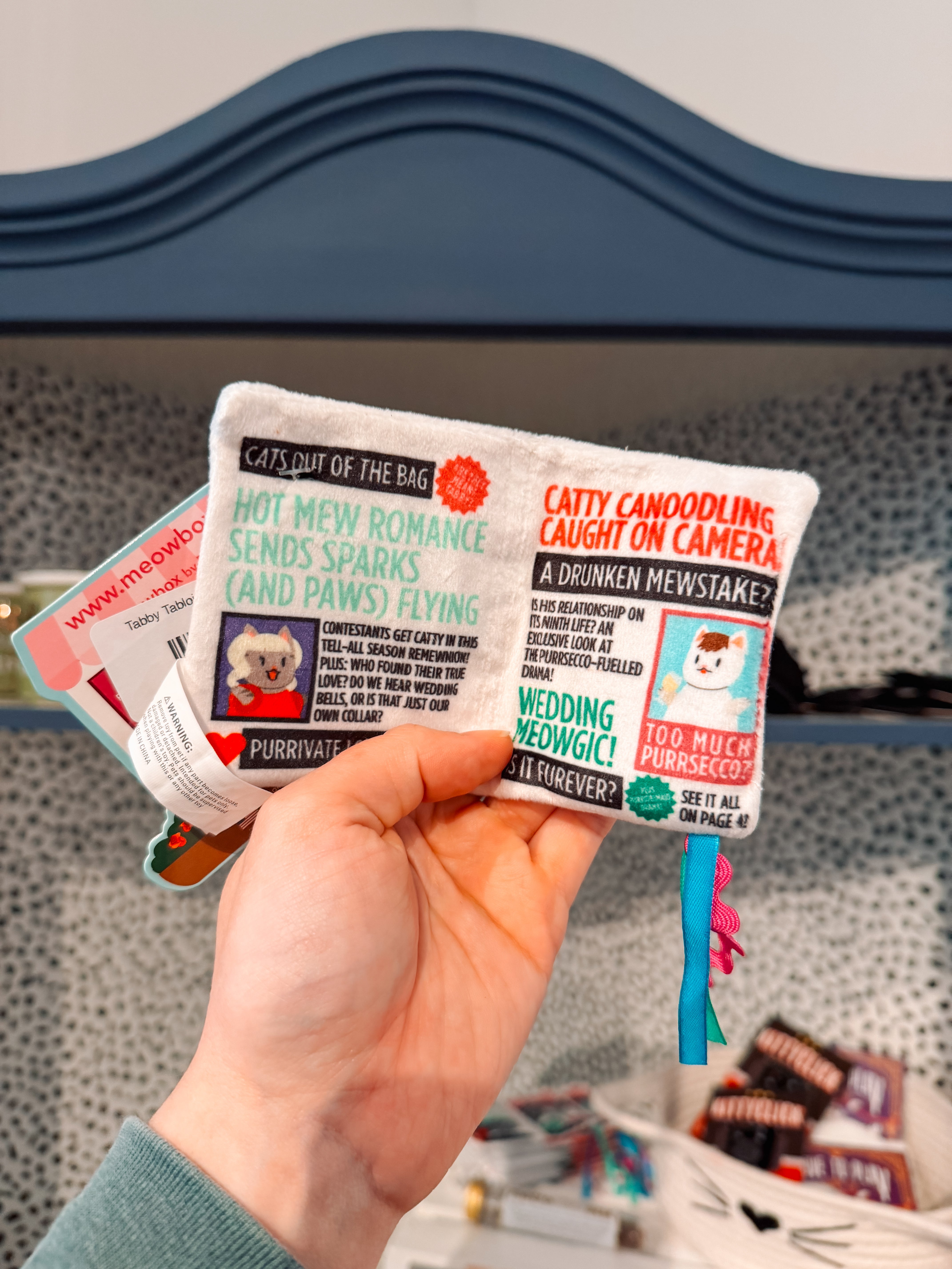 Tabby Tabloid Crunchy Cat Toy - Modern Companion