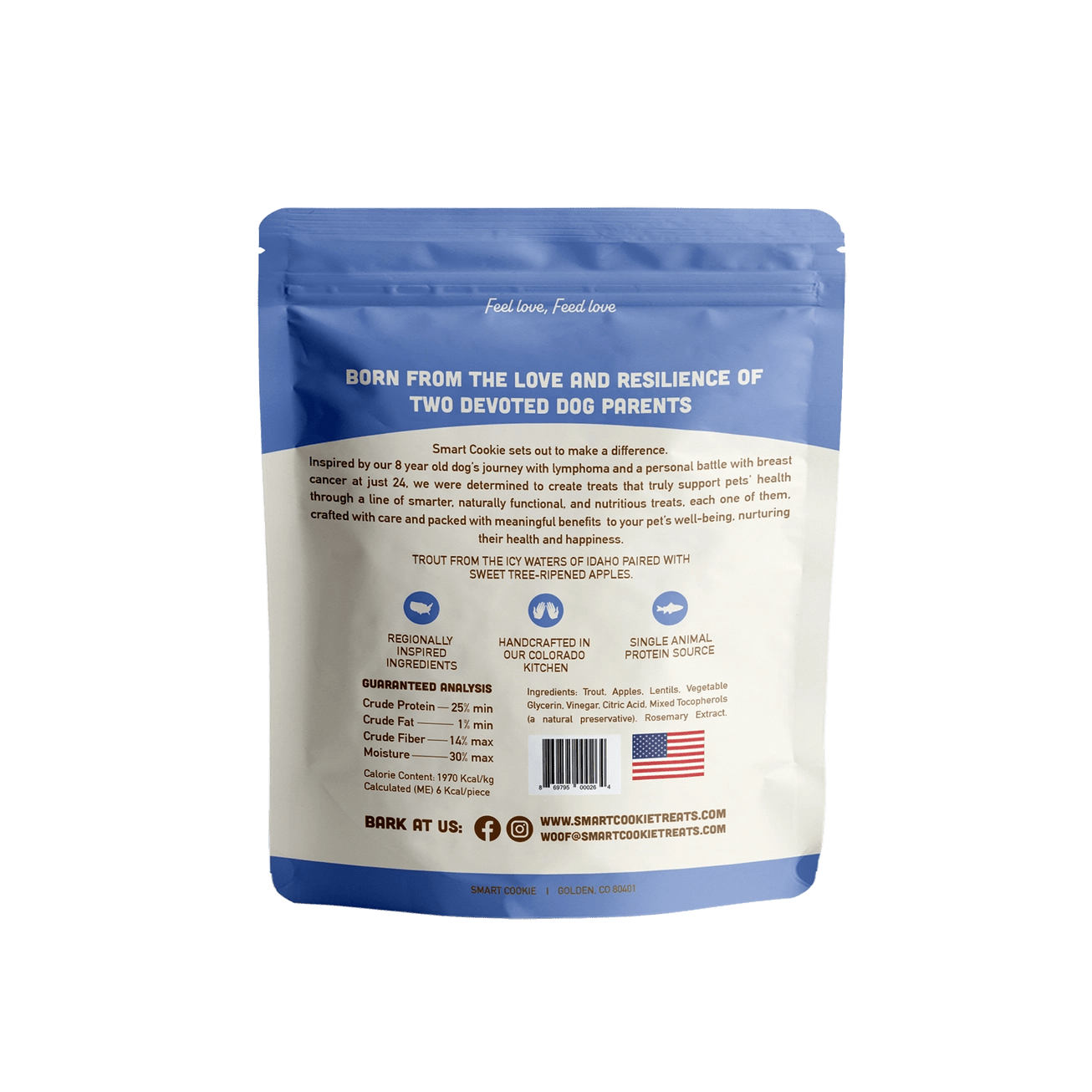 Trout + Apple Soft & Chewy Dog Treat - Modern Companion