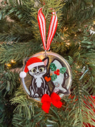 Tuxedo Cat Christmas Ornament - Modern Companion
