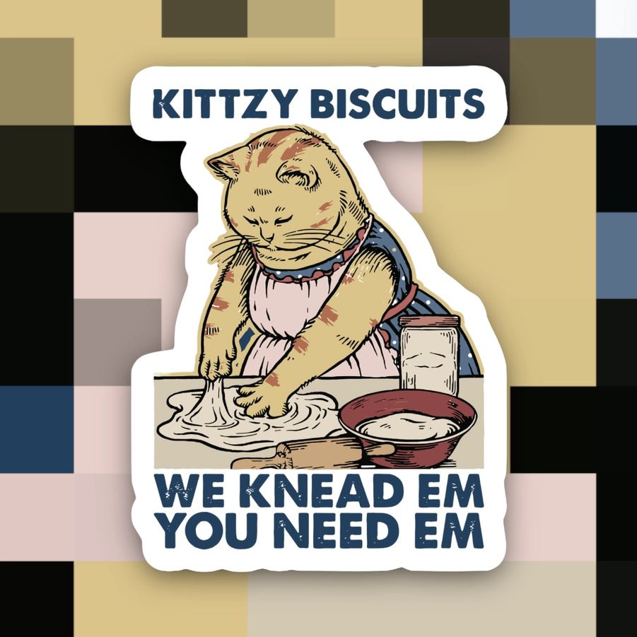 We Knead Em Cat Sticker - Modern Companion