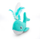 Whale with Feather Spout Cat Toy - Modern Companion