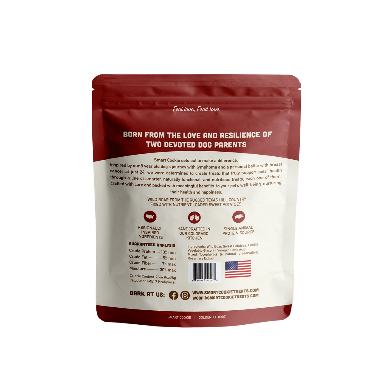 Wild Boar + Sweet Potato Soft & Chewy Dog Treat - Modern Companion