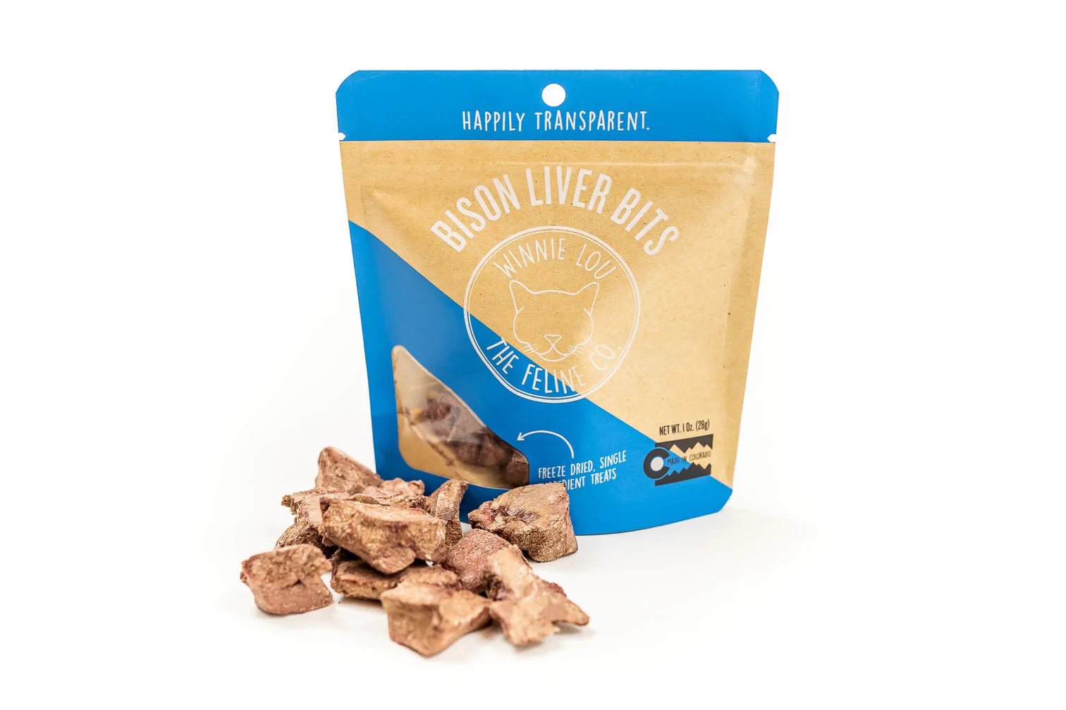 Winnie Lou Bison Liver Bits Cat Treats - Modern Companion