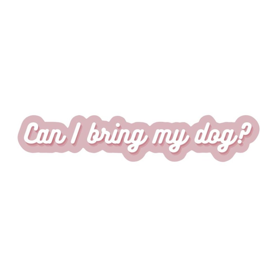 Can I Bring My Dog? Sticker - Modern Companion