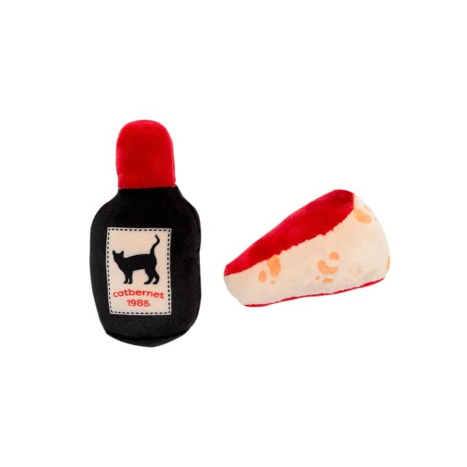 Cheese and Wine Cat Toy Set - Modern Companion
