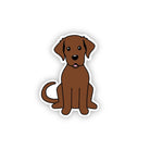 Chocolate Lab Sticker - Modern Companion