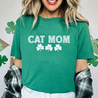 Custom Cat Mom Shamrock Tee - Modern Companion