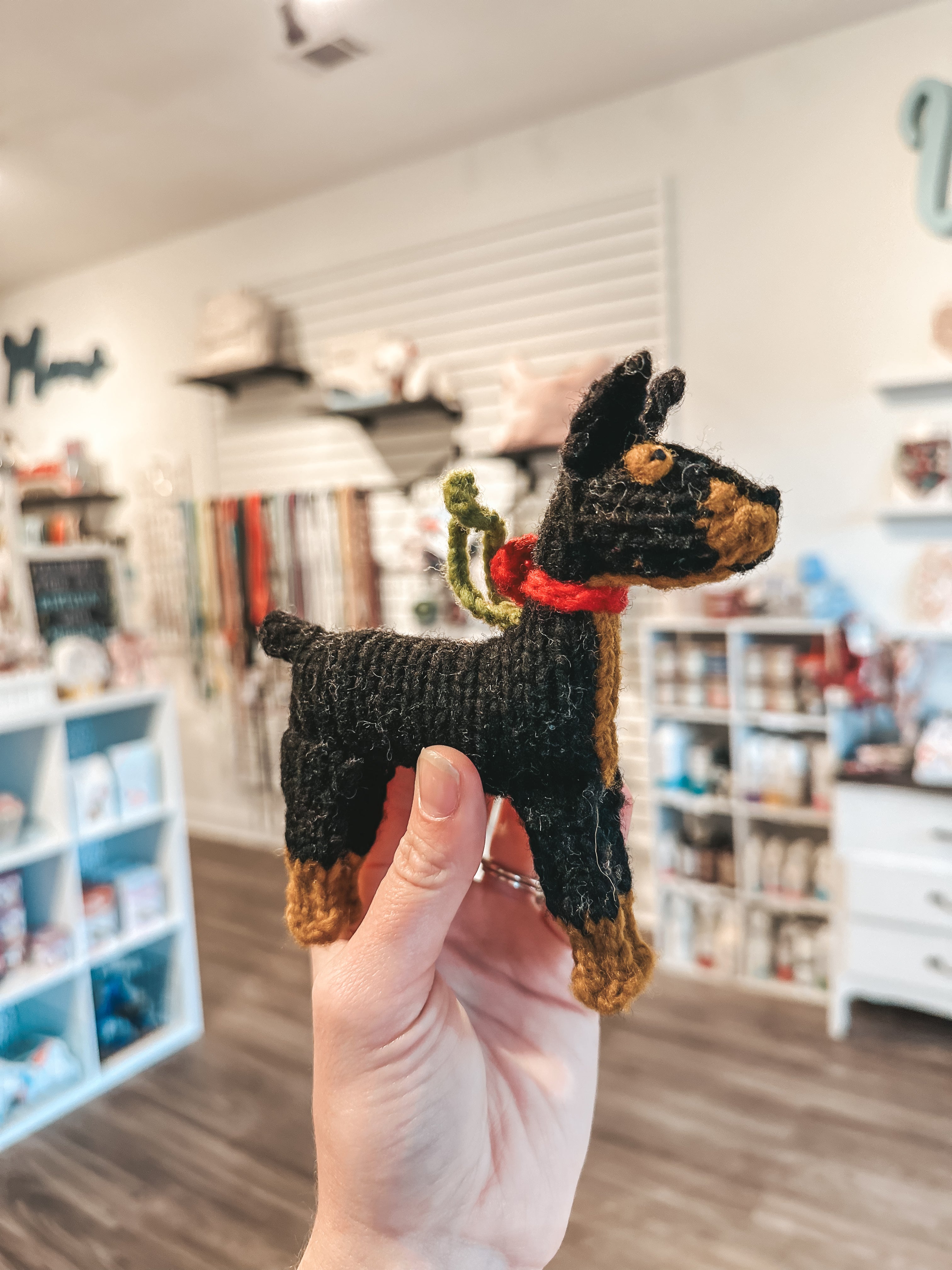 Doberman Ornament - Modern Companion