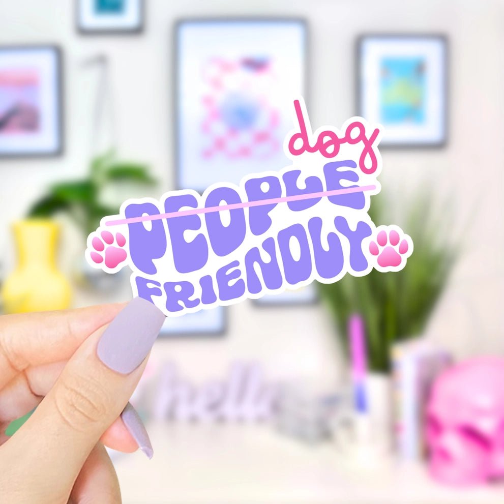 Dog Friendly Sticker – Modern Companion