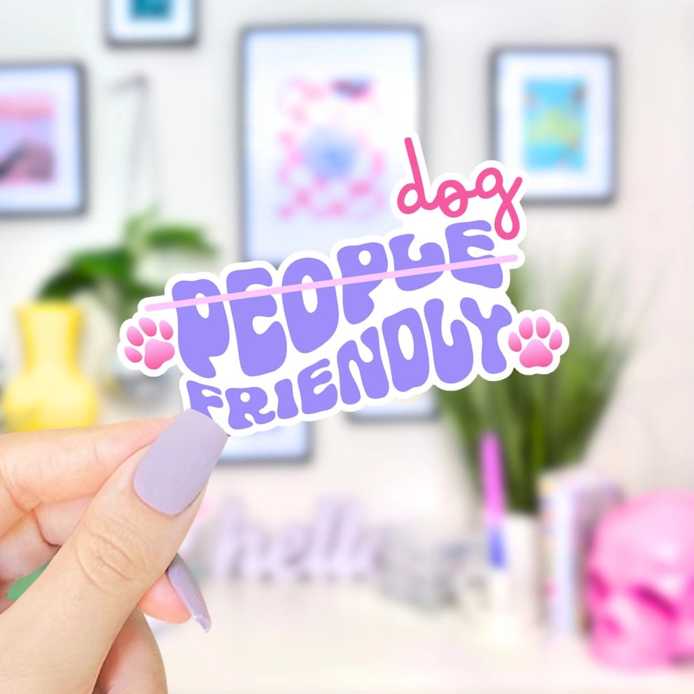 Dog Friendly Sticker - Modern Companion