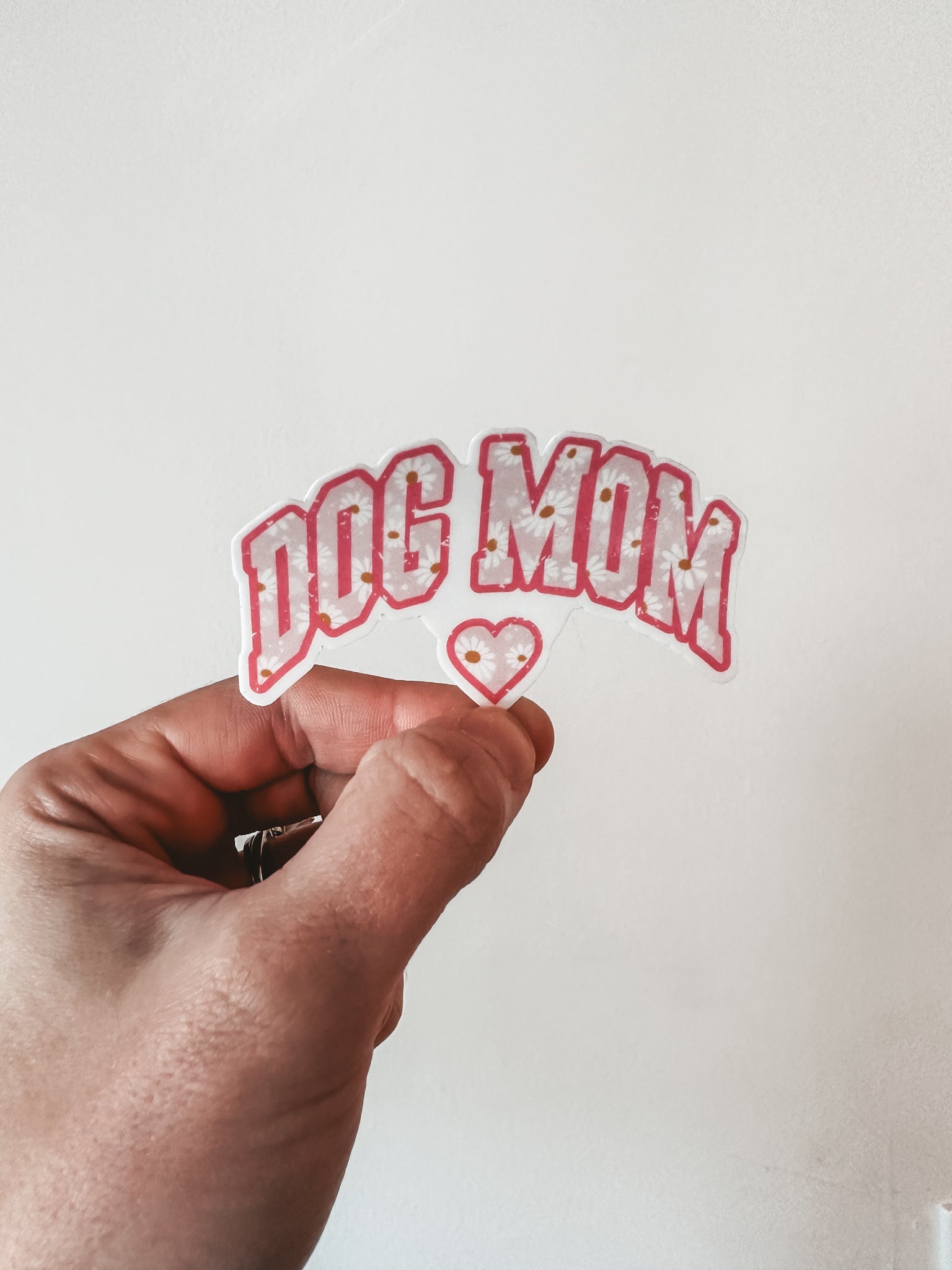 Floral Daisy Dog Mom Sticker - Modern Companion