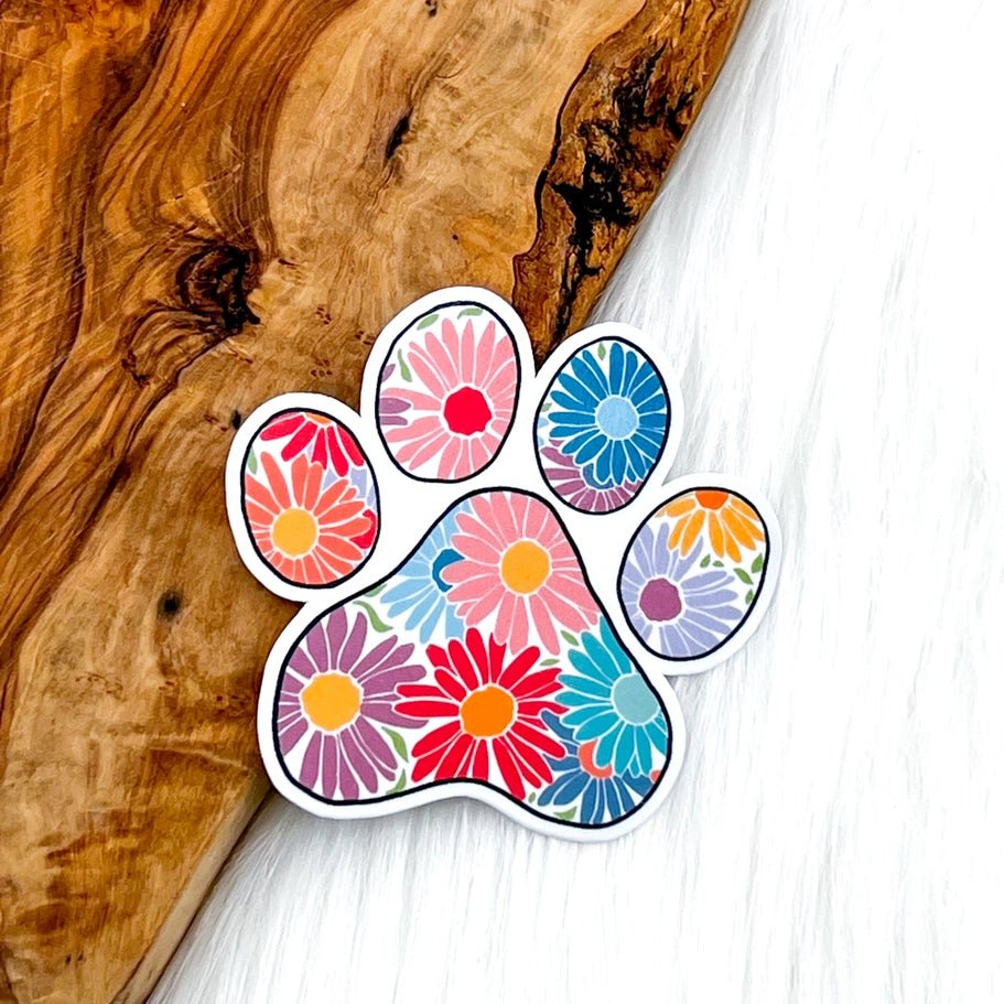 Floral Paw Sticker - Modern Companion