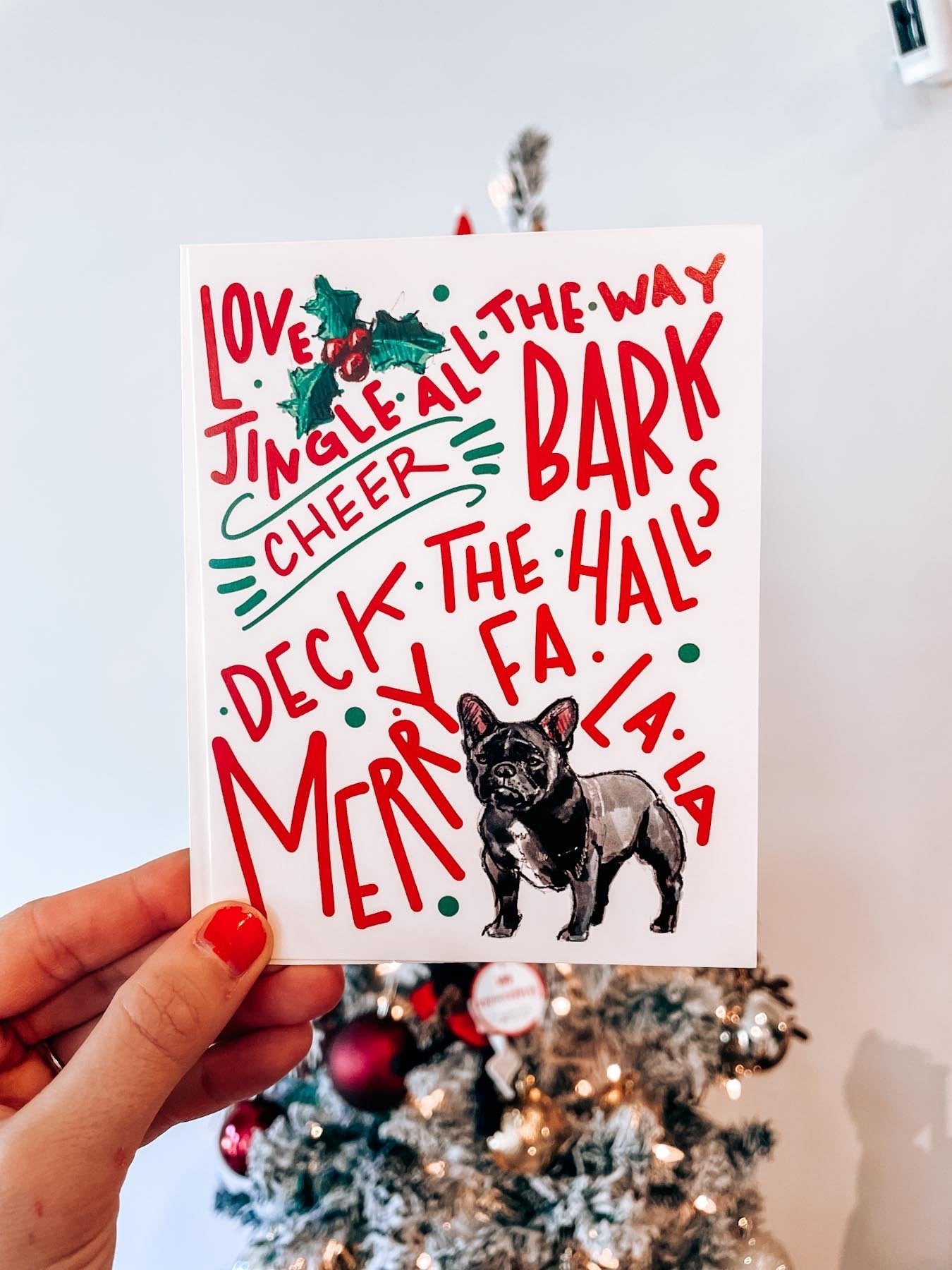 French Bulldog Holiday Card - Modern Companion