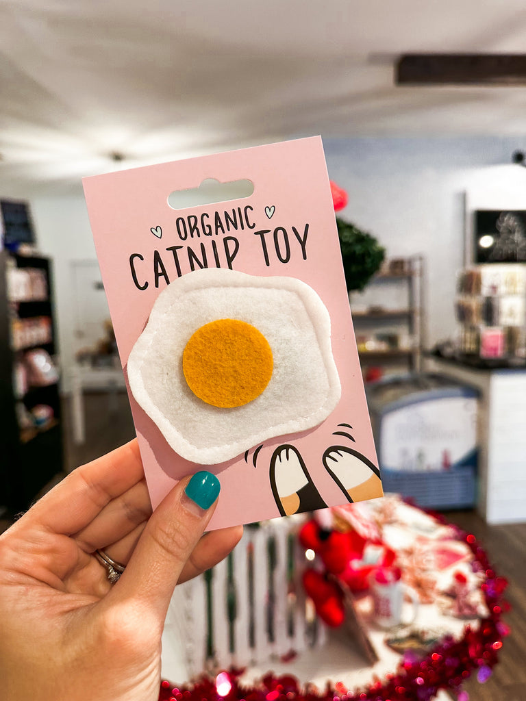 Fried Egg Cat Nip Toy - Modern Companion
