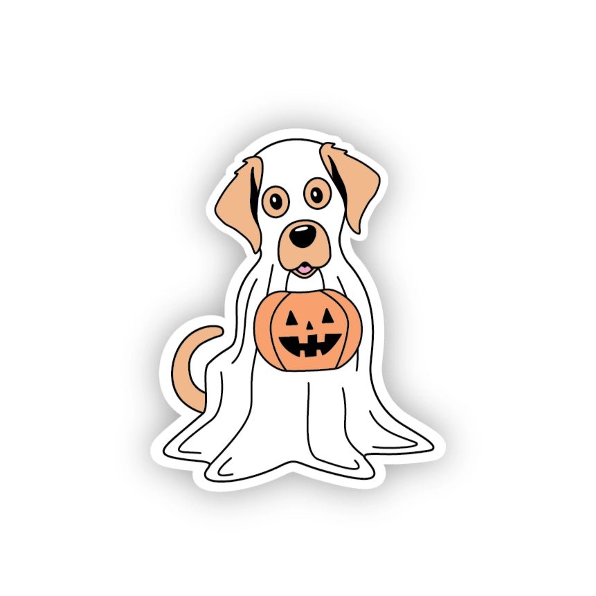 Ghost Dog Spooky Sticker - Modern Companion