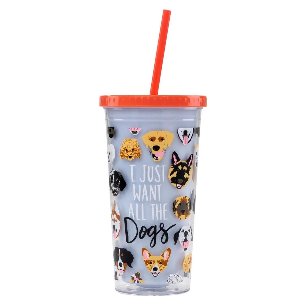 I Just Want All the Dogs Drink Tumbler - Modern Companion