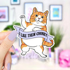I Like Them Chonky Sticker (Orange Cat) - Modern Companion